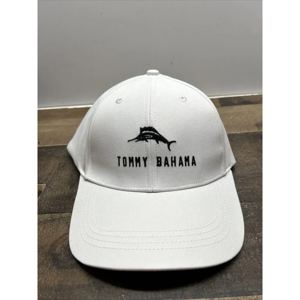 Tommy Bahama Men's‎ Hat Baja Margarita Hat 6 Panel Adjustable Cap NWT White